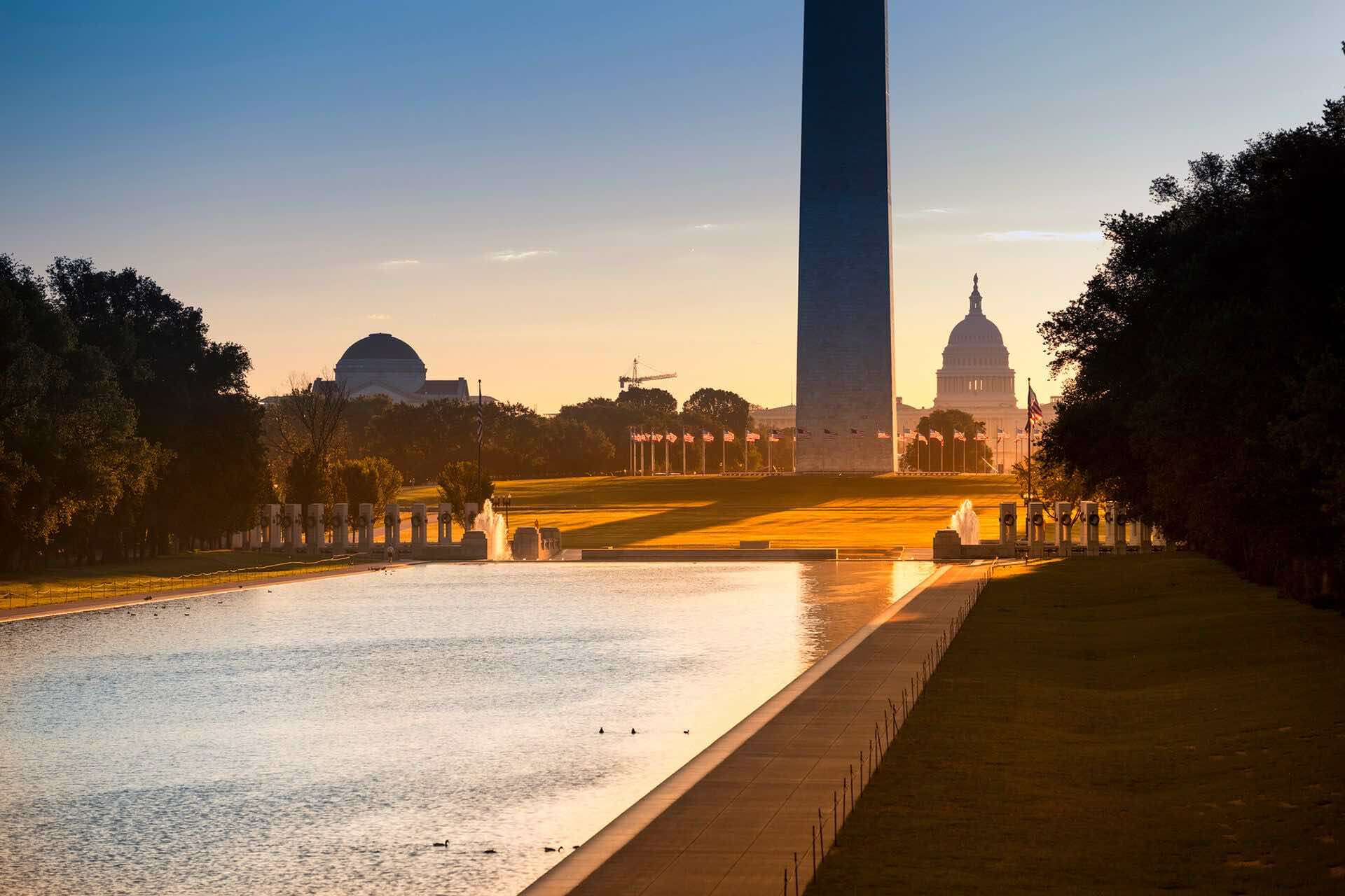 Washington DC in the evening