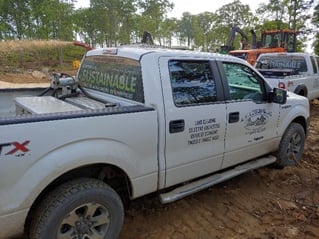 photo of A.M. Logging pickup truck
