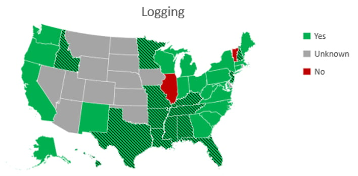 US Logging Map