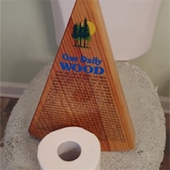 photo connecting wood industry to toilet paper