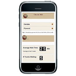 image of smartphone forestry app