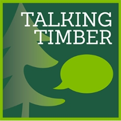 Talking Timber logo with tree and speech bubble